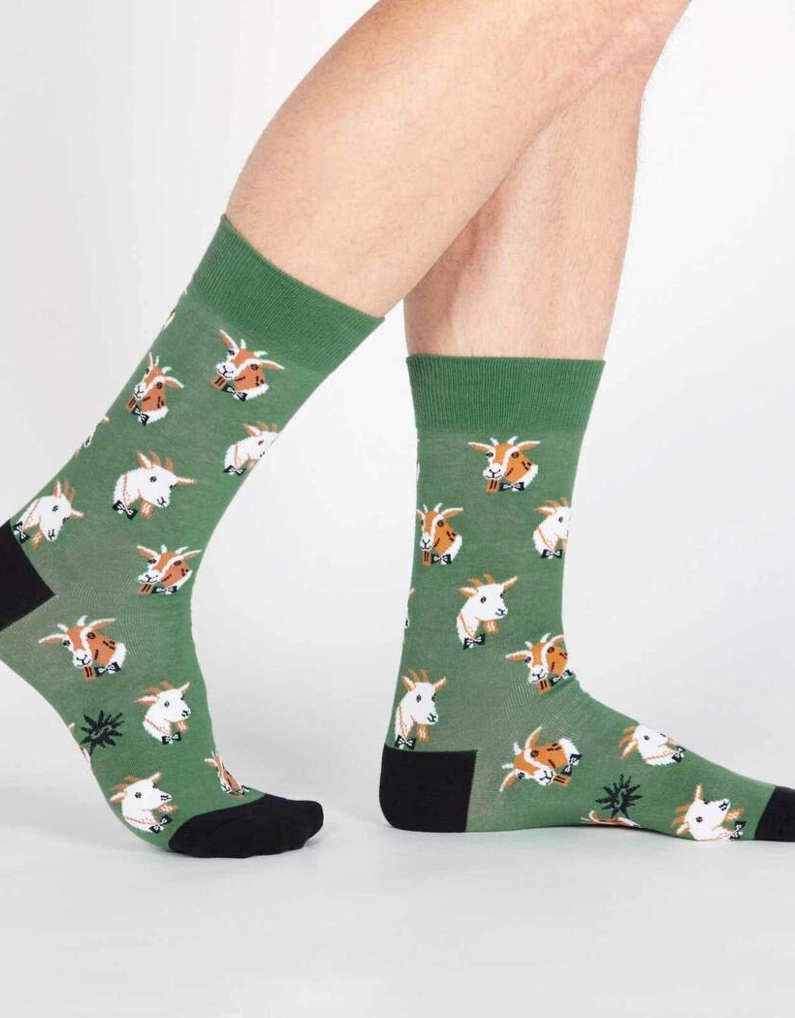 Sock It To Me Men's Crew: Dapper Goats
