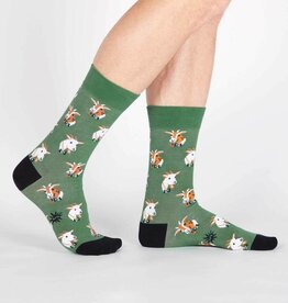 Sock It To Me Men's Crew Dapper Goats