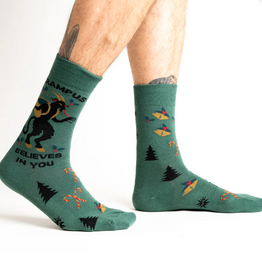 Sock It To Me Men's Crew Krampus Believes in You