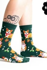 Sock It To Me Women's Crew: Merry Corgmas