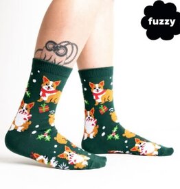 Sock It To Me Women's Crew Merry Corgmas