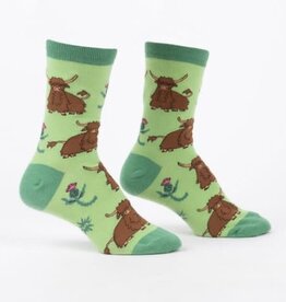 Sock It To Me Women's Crew Hardy Highland Cows