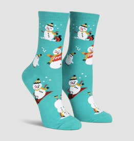 Sock It To Me Women's Crew-  Having Snow Much Fun
