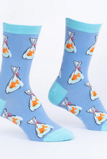 Sock It To Me Women Crew: Gold Fish