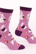Sock It To Me Women's Crew: Snuggle Bunny