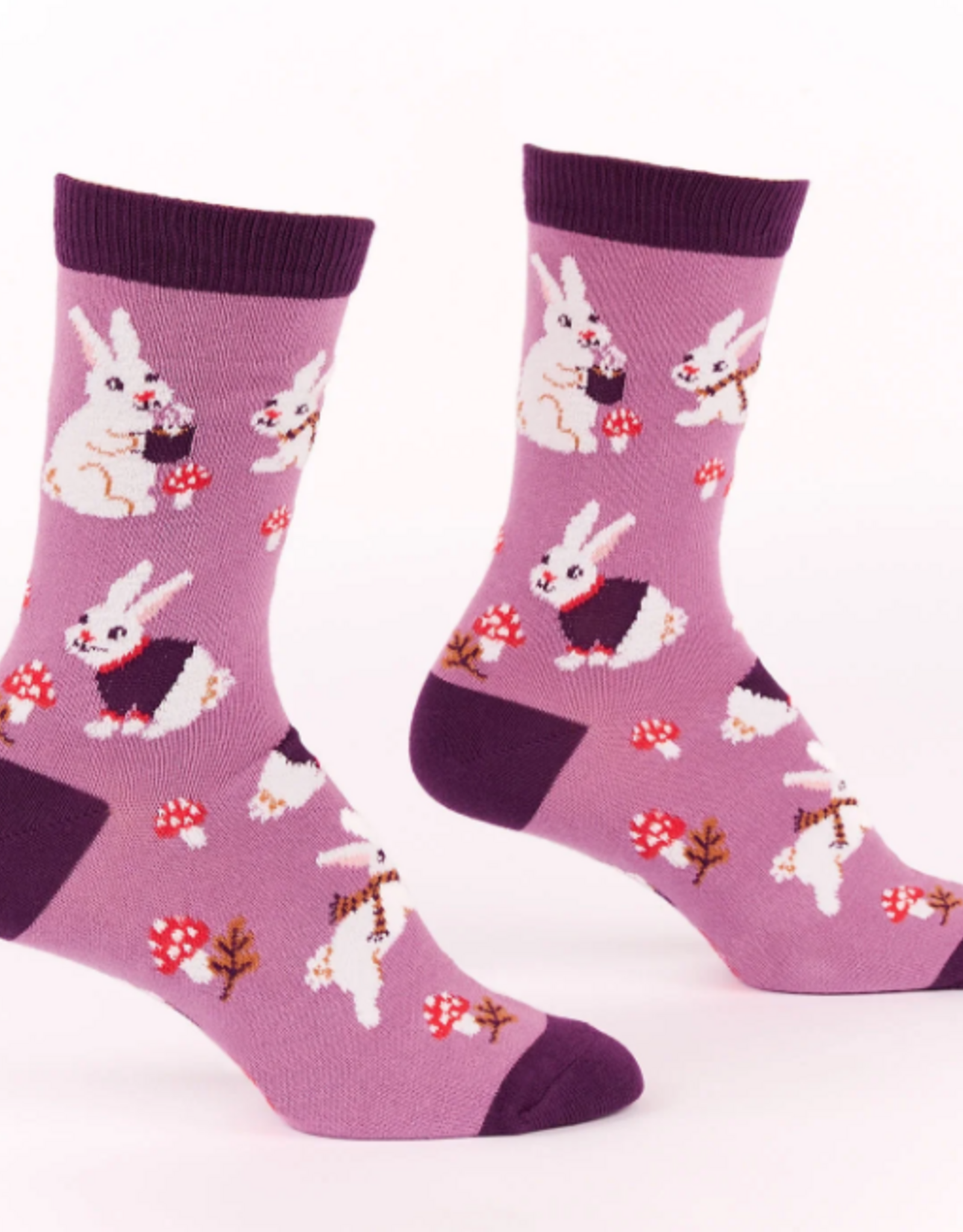 Sock It To Me Women's Crew: Snuggle Bunny