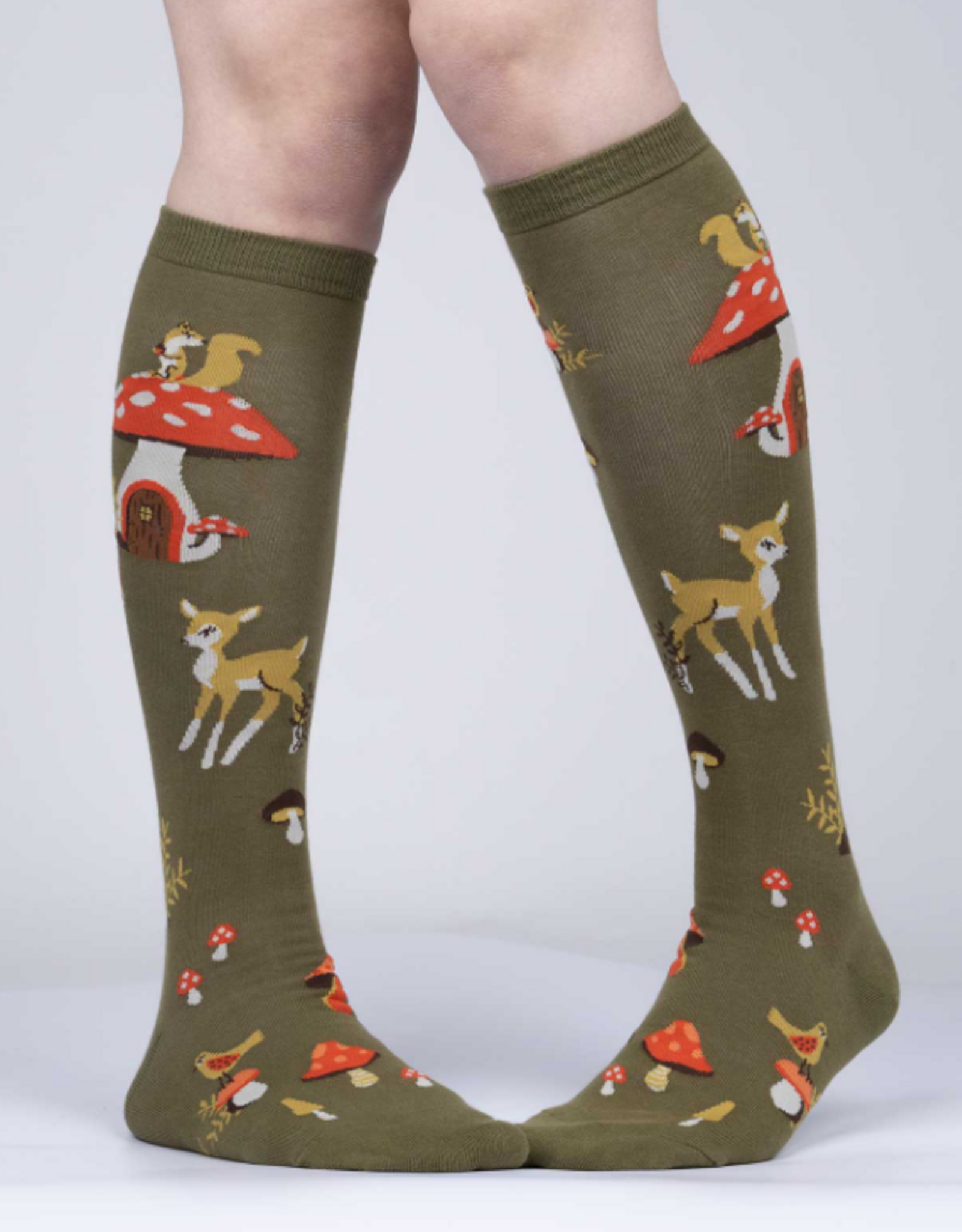 Sock It To Me Women's Knee High: Shroom and Board