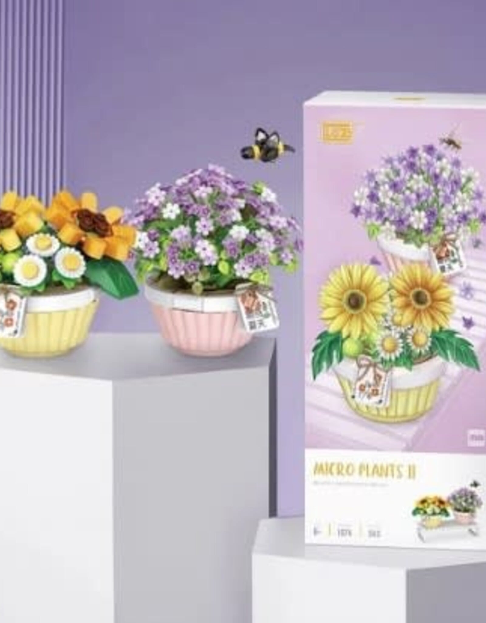 LOZ LOZ Block- Spring Baby’s Breath Daisy w/ Bee