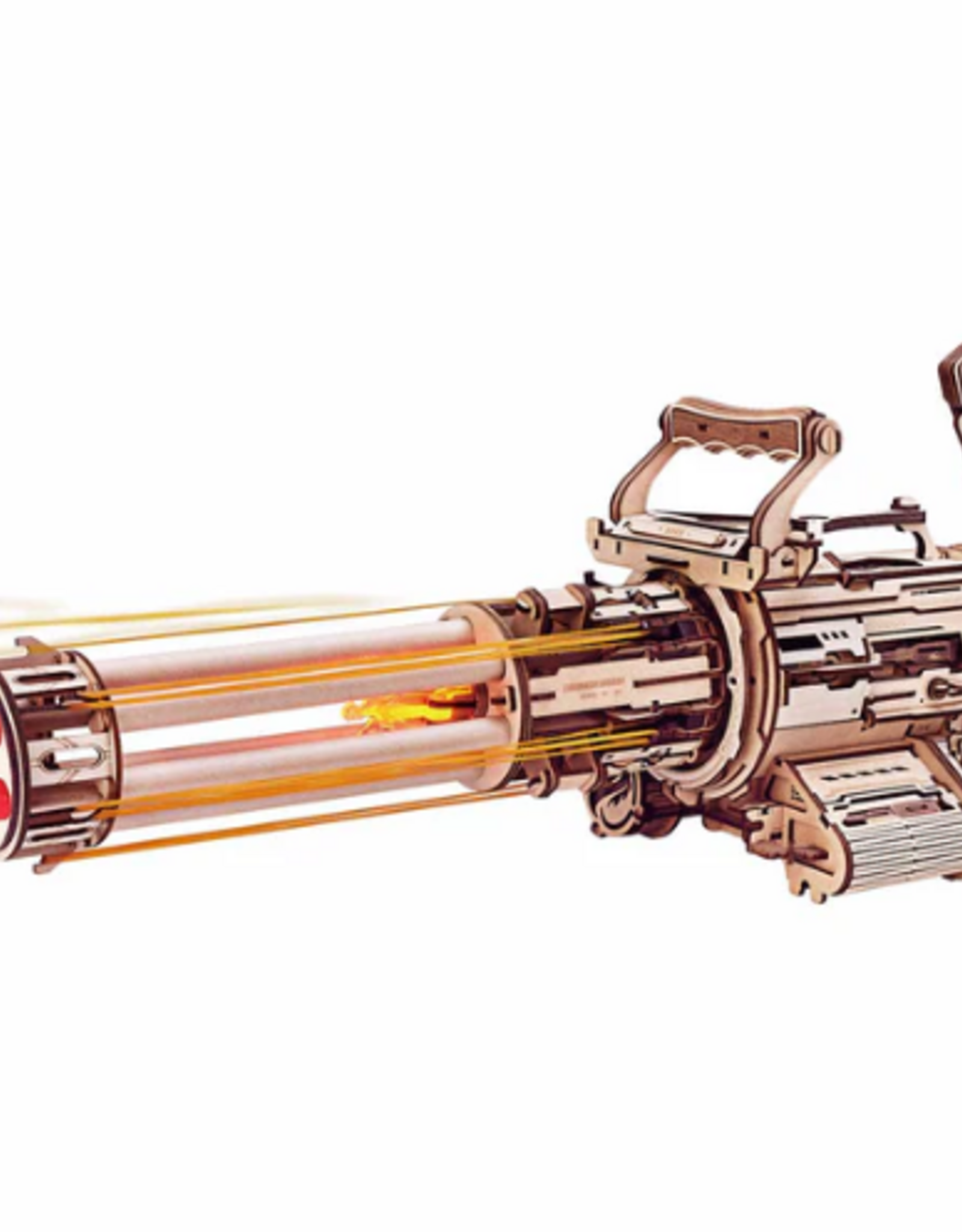 Rolife Wooden Mechanical Gears - Rotating-Barrel  Machine Gun