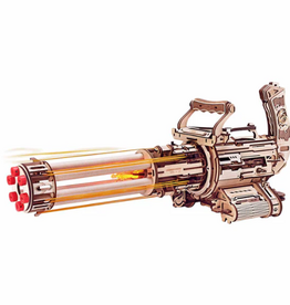 Rolife Wooden Mechanical Gears - Rotating-Barrel  Machine Gun