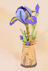 Rolife Wooden Bloom Craft - Purple Iris