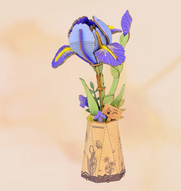 Rolife Wooden Bloom Craft - Purple Iris