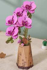 Rolife Wooden Bloom Craft - Purple Moth Orchid