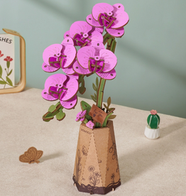 Rolife Wooden Bloom Craft - Purple Moth Orchid