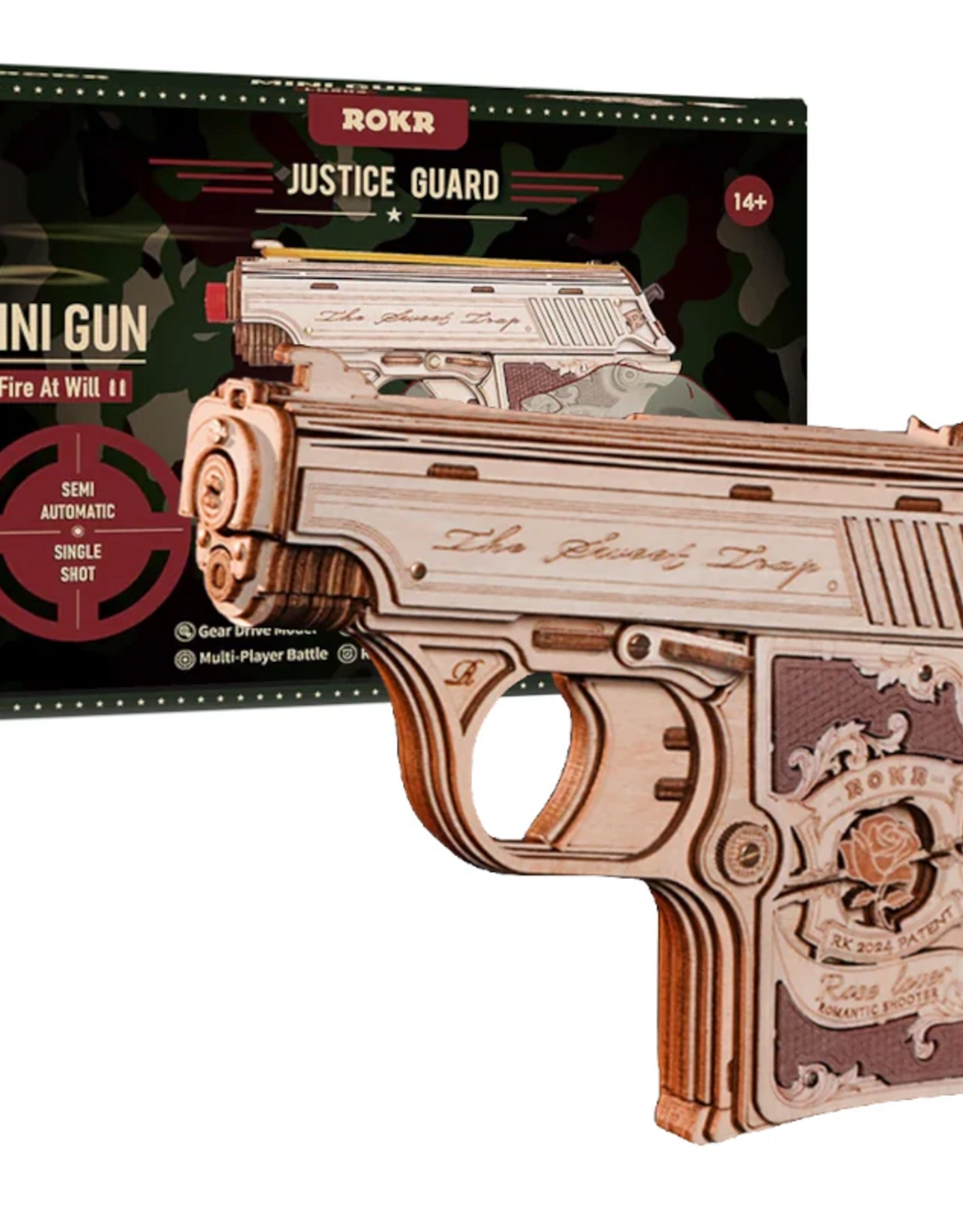 Rolife 3D Wooden Model - Mini Gun