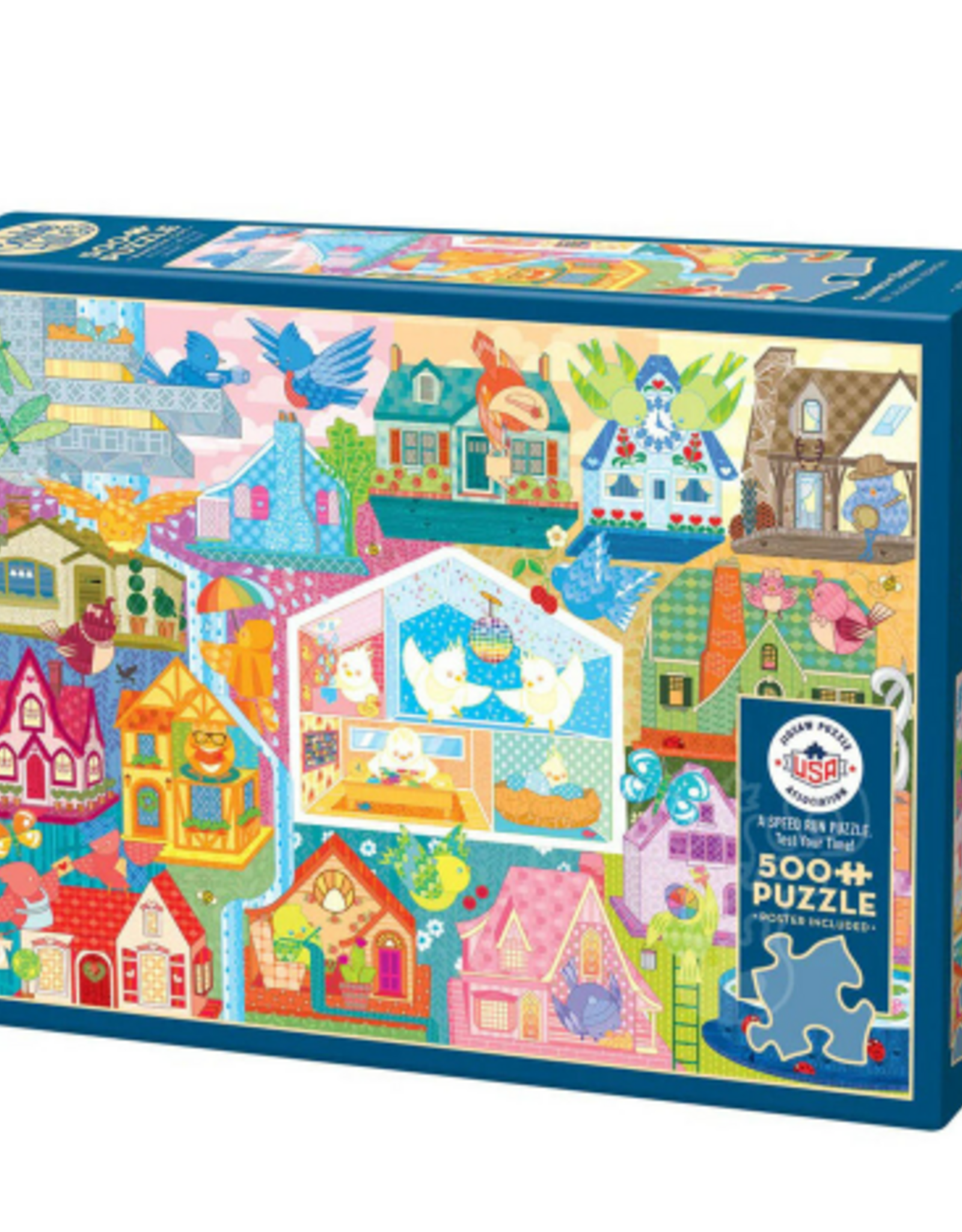 Cobble Hill Rainbow Birdies 500pc