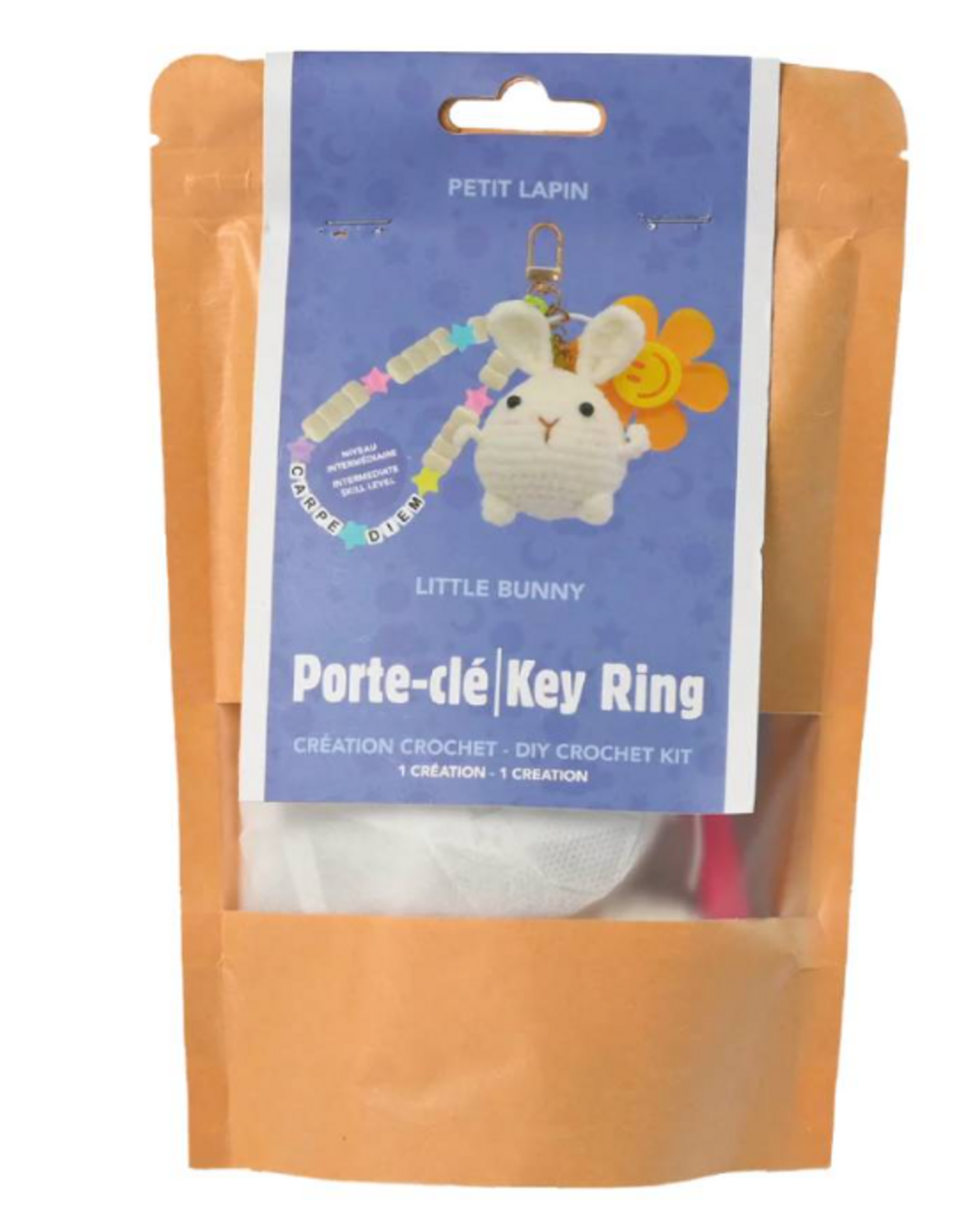 Pierre Belvedere LITTLE BUNNY KEYCHAIN DIY CROCHET KIT