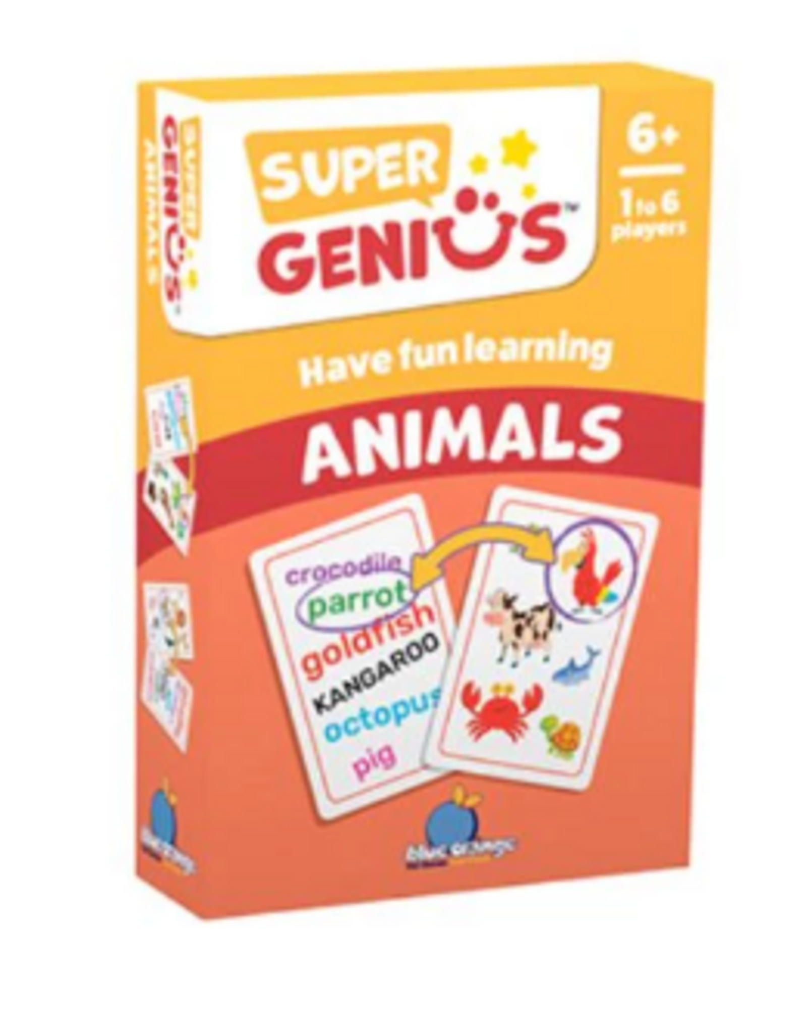 Blue Orange Super Genius Animals