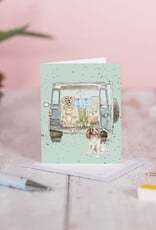 Wrendale Design Cards-Paws for a Picnic Gift Card Enclosure