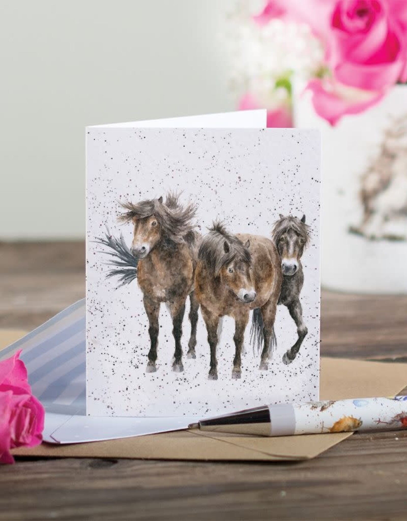 Wrendale Design Cards-Three Amigos Gift Card Enclosure