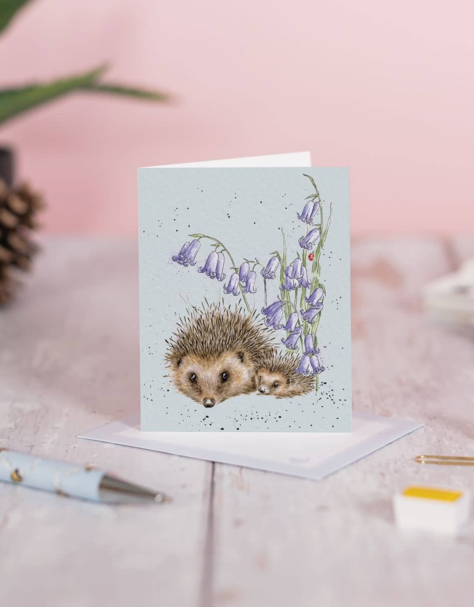 Wrendale Design Card - Love and Hedgehugs Gift Card Enclosure