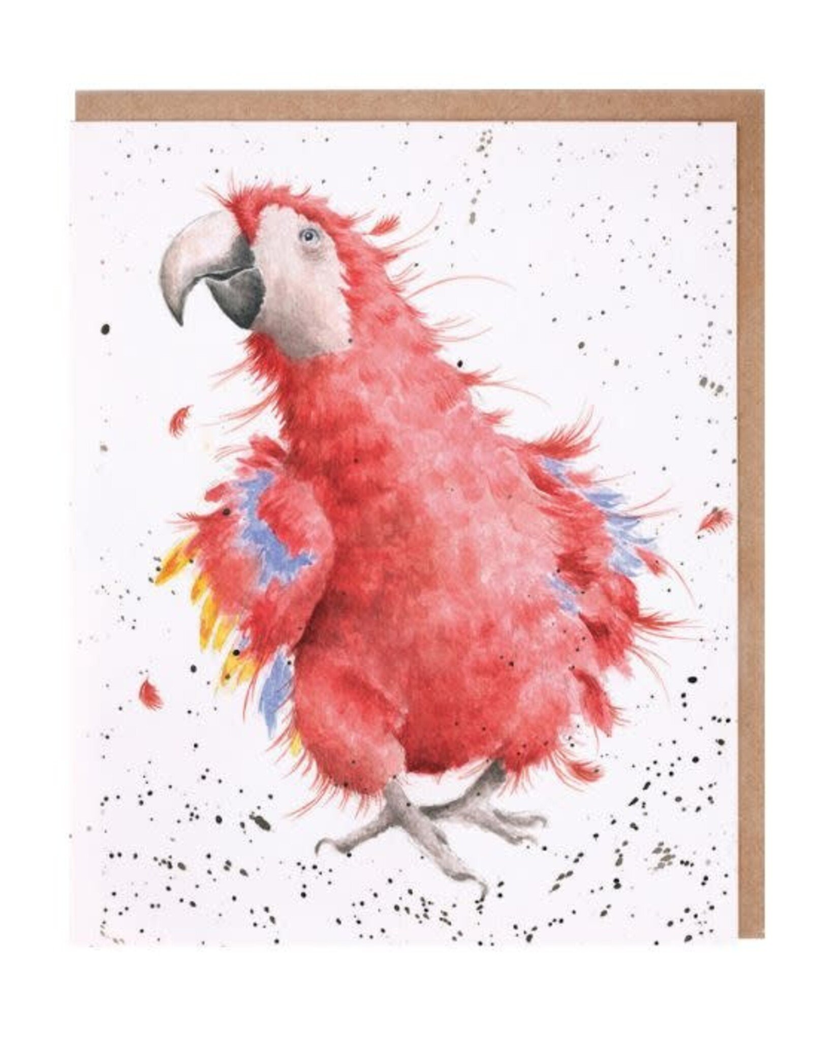 Wrendale Design Cards-Parrot on Parade Single Card