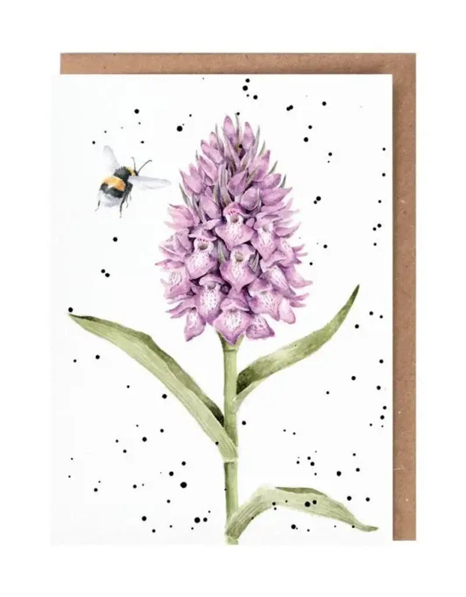Wrendale Design Card - Marsh Orchid