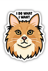 Stickers NW I DO WHAT I WANT CAT STICKER