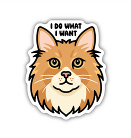 Stickers NW I DO WHAT I WANT CAT STICKER