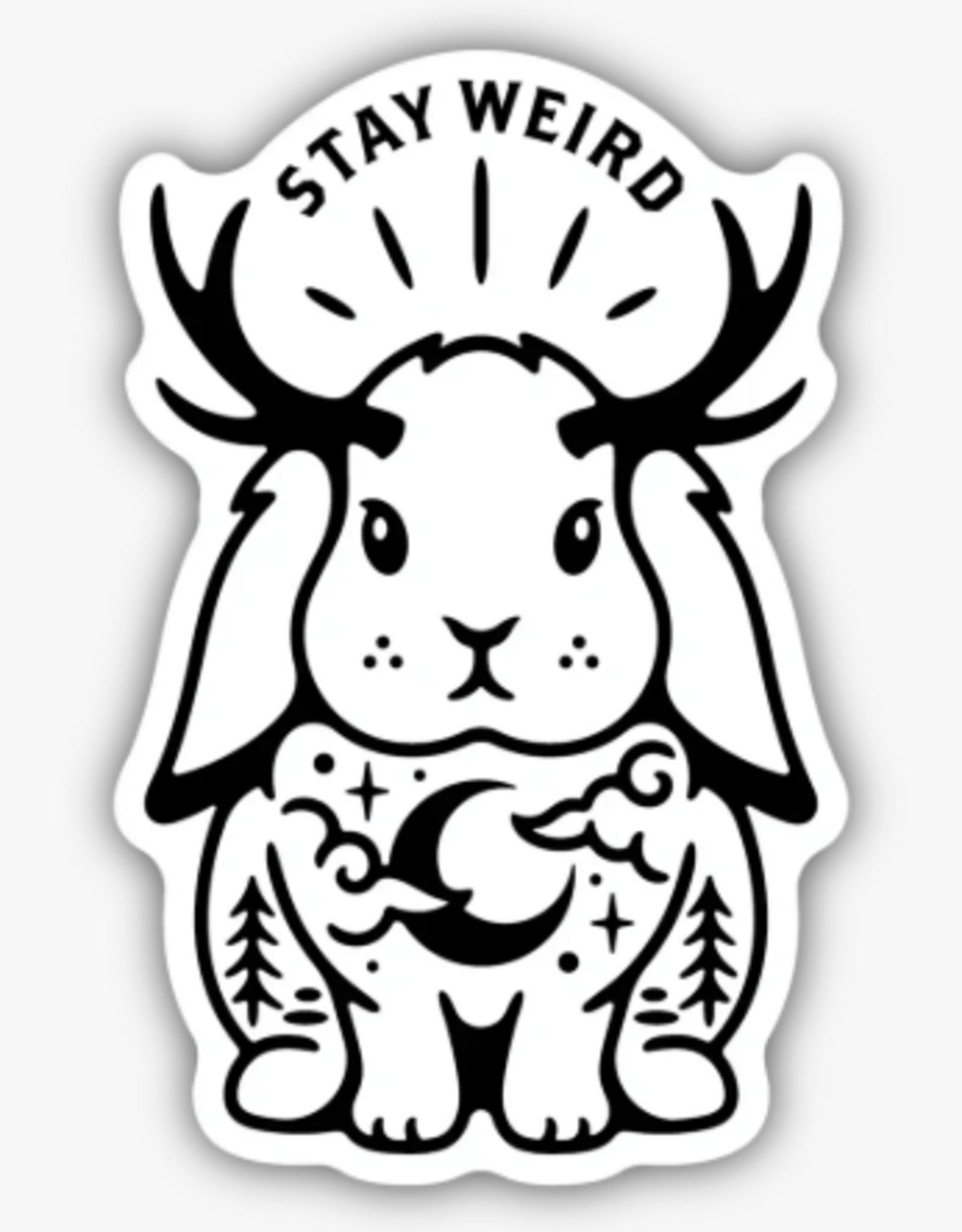 Stickers NW STAY WEIRD JACKALOPE STICKER