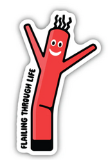 Stickers NW FLAILING THROUGH LIFE INFLATABLE TUBE MAN STICKER