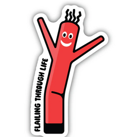 Stickers NW FLAILING THROUGH LIFE INFLATABLE TUBE MAN STICKER