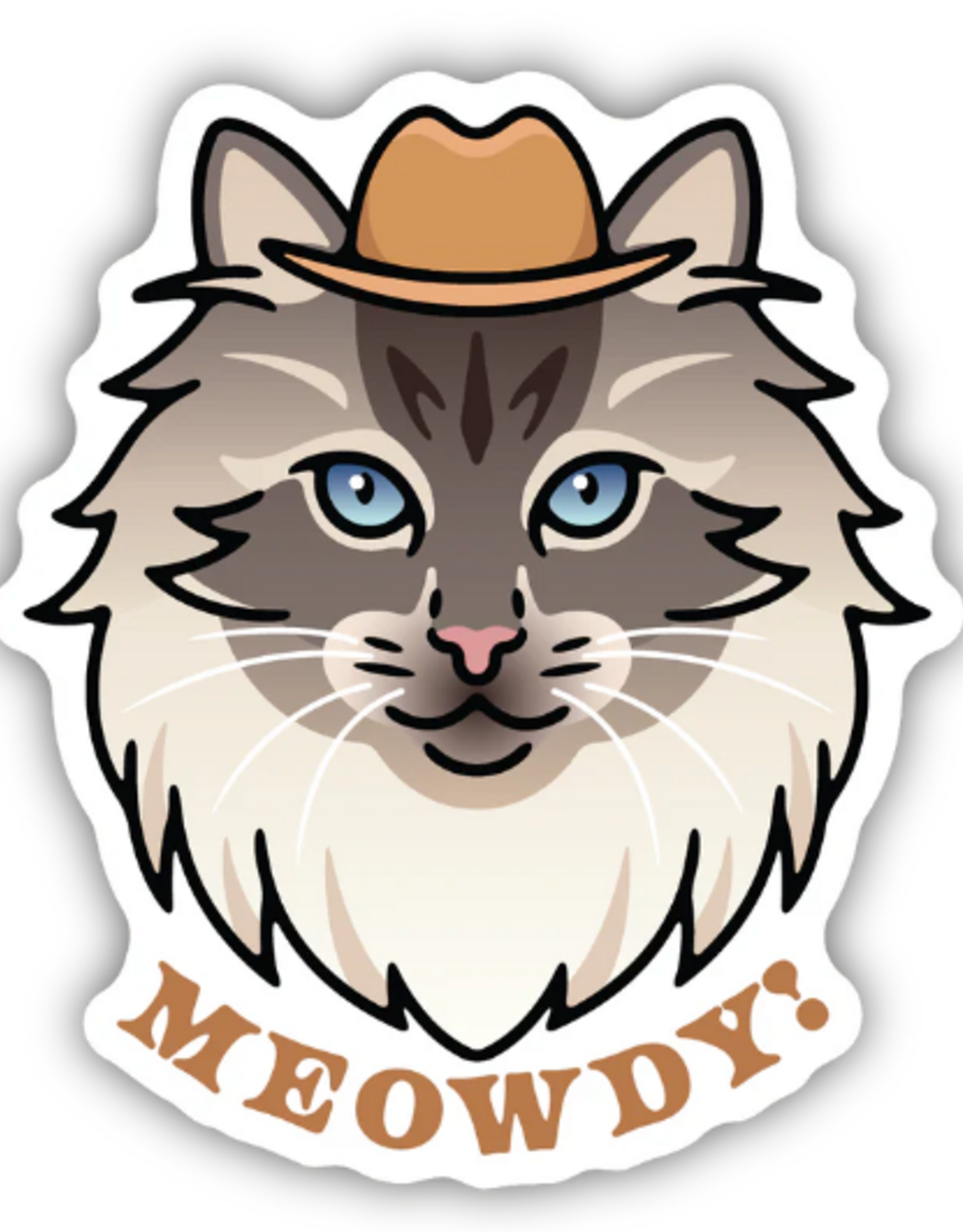 Stickers NW MEOWDY CAT FACE STICKER
