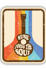 Stickers NW MUSIC FEEDS THE SOUL GUITAR STICKER