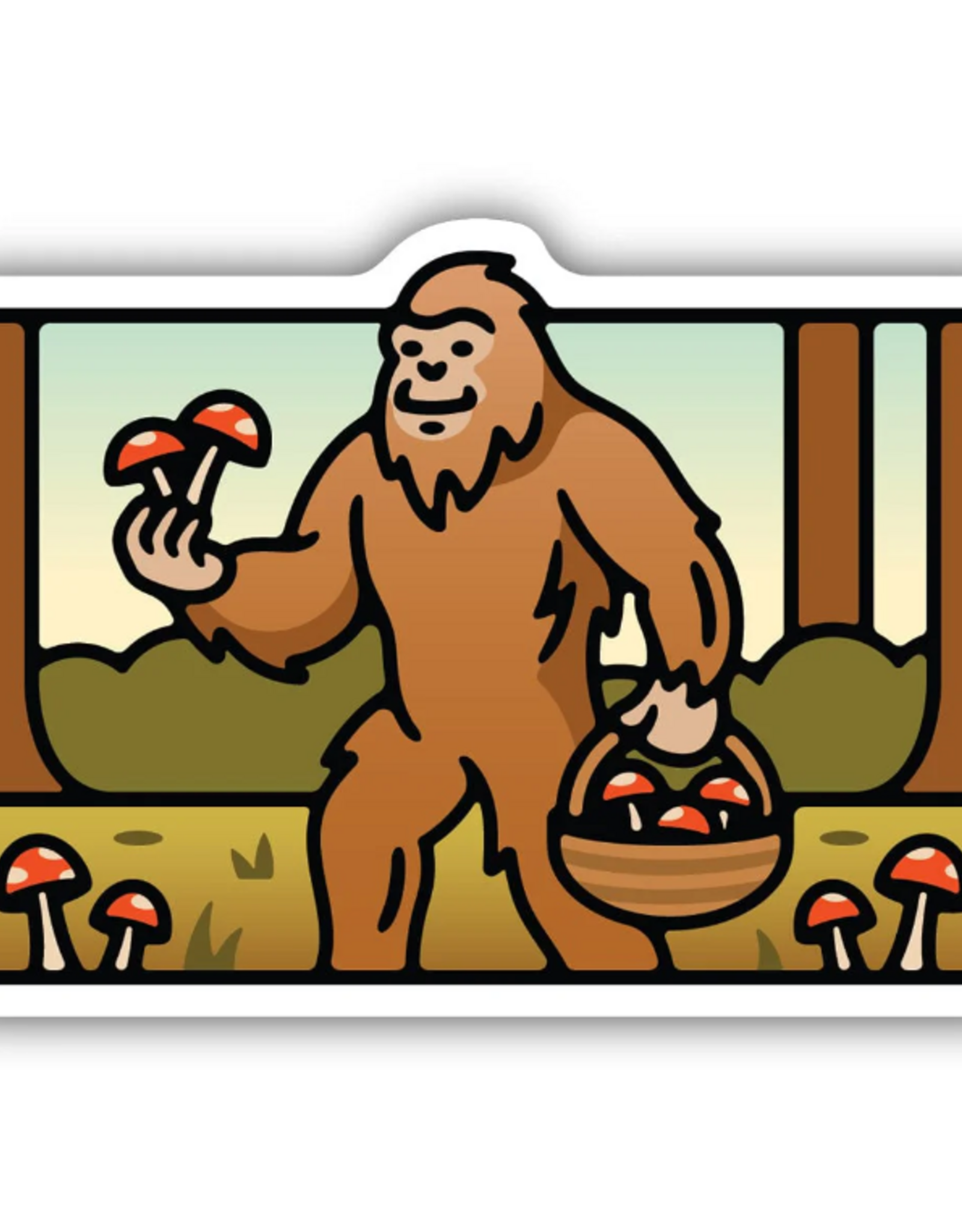 Stickers NW MUSHROOM SASQUATCH STICKER