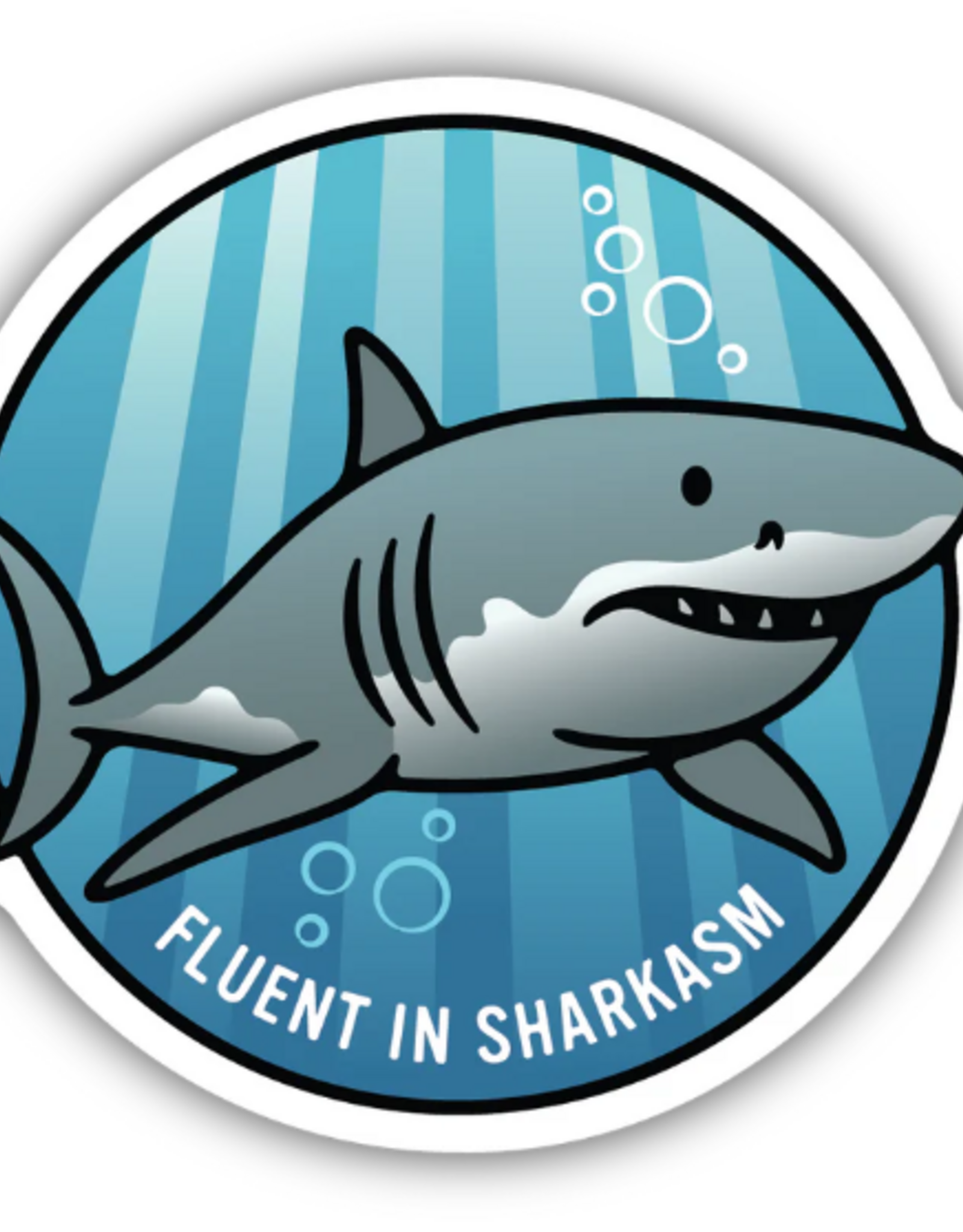 Stickers NW FLUENT IN SHARKASM SHARK STICKER