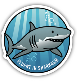 Stickers NW FLUENT IN SHARKASM SHARK STICKER