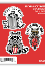 Stickers NW RACCOON MINI STICKER TRIO