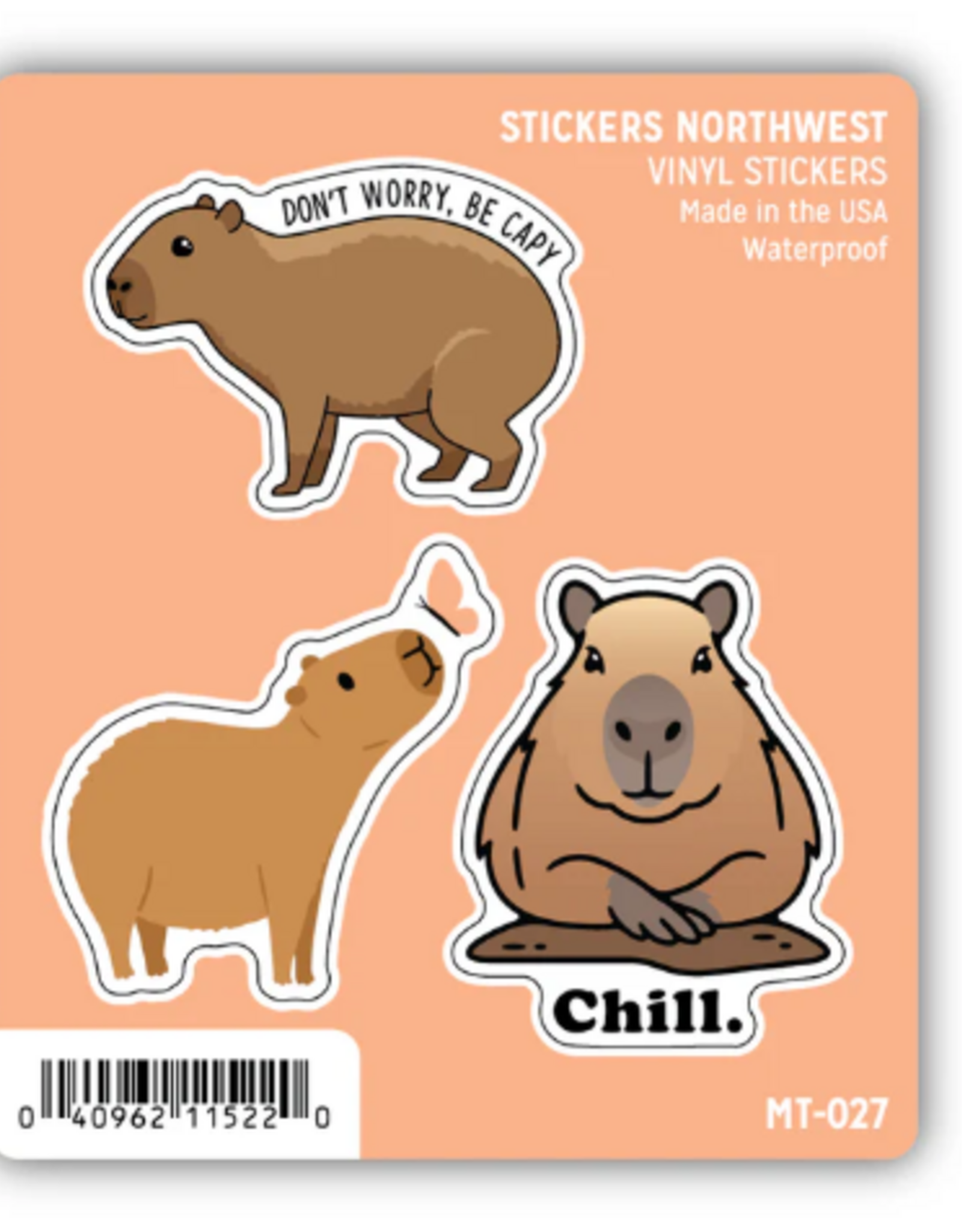 Stickers NW CAPYBARA MINI STICKER TRIO