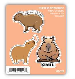 Stickers NW CAPYBARA MINI STICKER TRIO