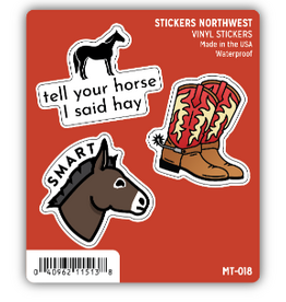 Stickers NW SNARKY COWBOY MINI STICKER TRIO