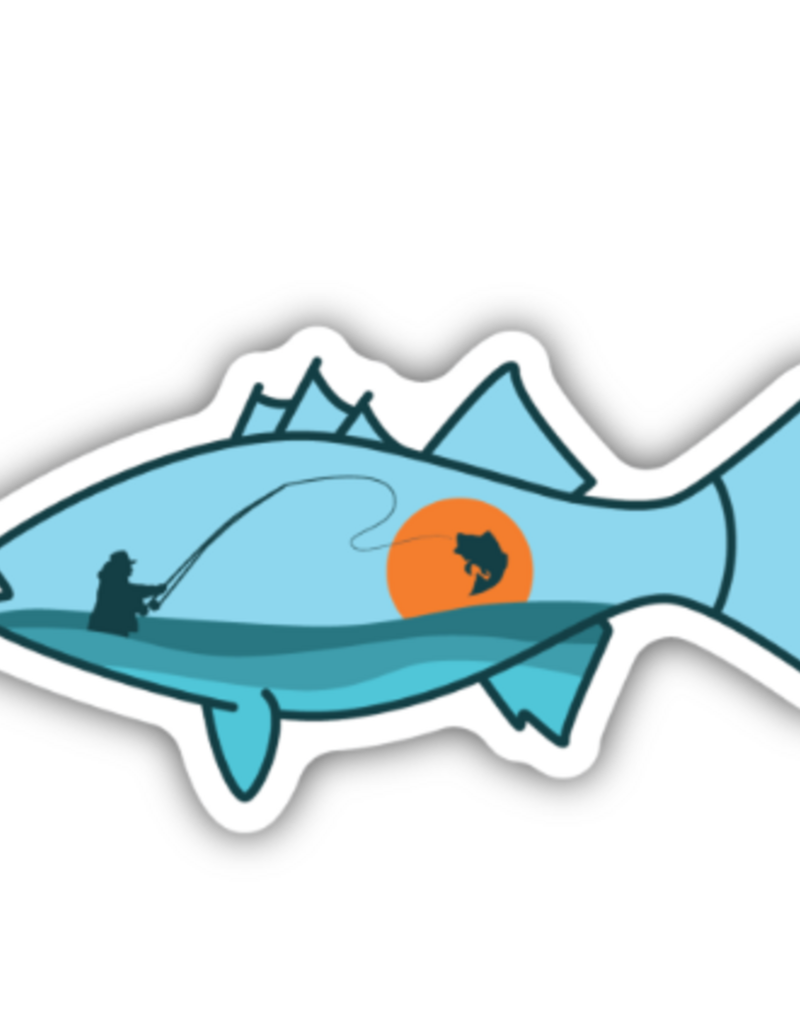 Stickers NW BASS FISHERMAN STICKER