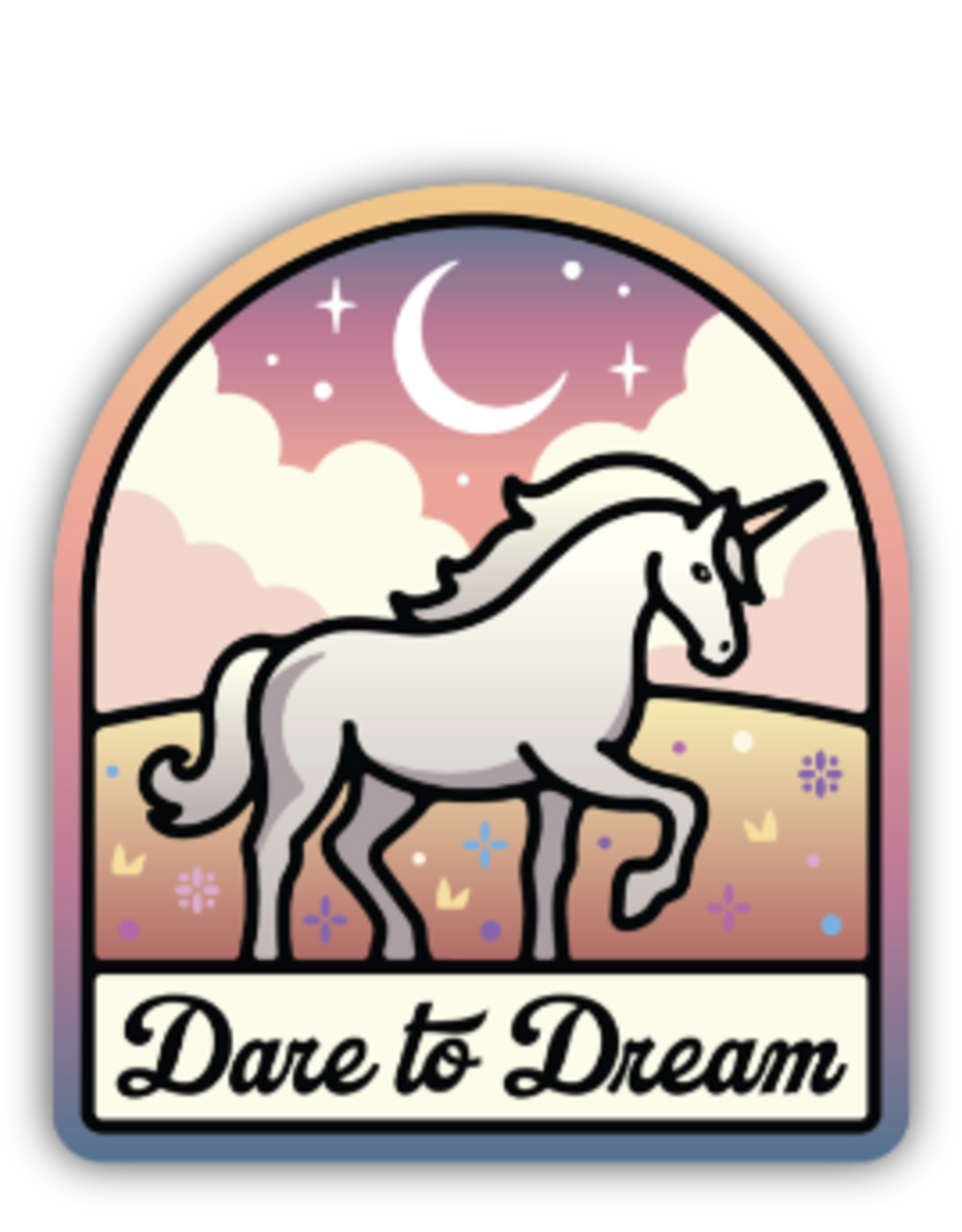 Stickers NW DARE TO DREAM UNICORN STICKER