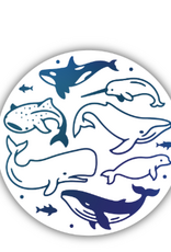 Stickers NW WHALE CIRCLE STICKER
