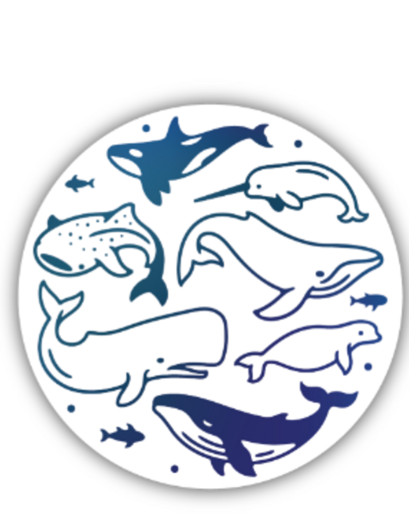 Stickers NW WHALE CIRCLE STICKER