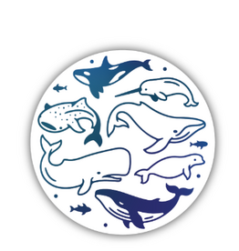 Stickers NW WHALE CIRCLE STICKER