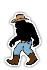 Stickers NW SASQUATCH COWBOY STICKER