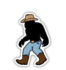 Stickers NW SASQUATCH COWBOY STICKER
