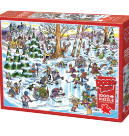 Cobble Hill DoodleTown - Hockey Town 1000pc