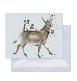 Wrendale Design Cards-The Donkey Ride Gift Card Enclosure